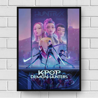 Kpop Demon Hunters Canvas Print With Light