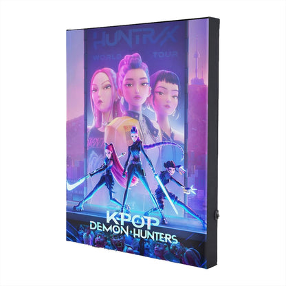 Kpop Demon Hunters Canvas Print With Light