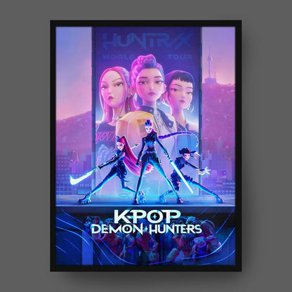 Kpop Demon Hunters Canvas Print With Light