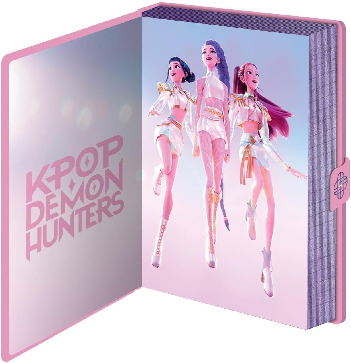 K-pop Demon Hunters (Irridescent Premium Notebook with Clasp, Officially Licensed Product, Stylish K-Pop Stationery Gift for Fans & Writers