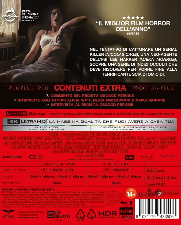 Longlegs - Hellhouse Black (4K Ultra Hd+Blu-Ray Hd)