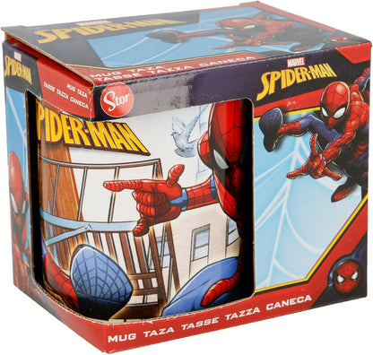Stor Tasse mug Spiderman Great Power Céramique Rouge Bleu (11.7 x 10 x 8.7 cm) (350 ml
