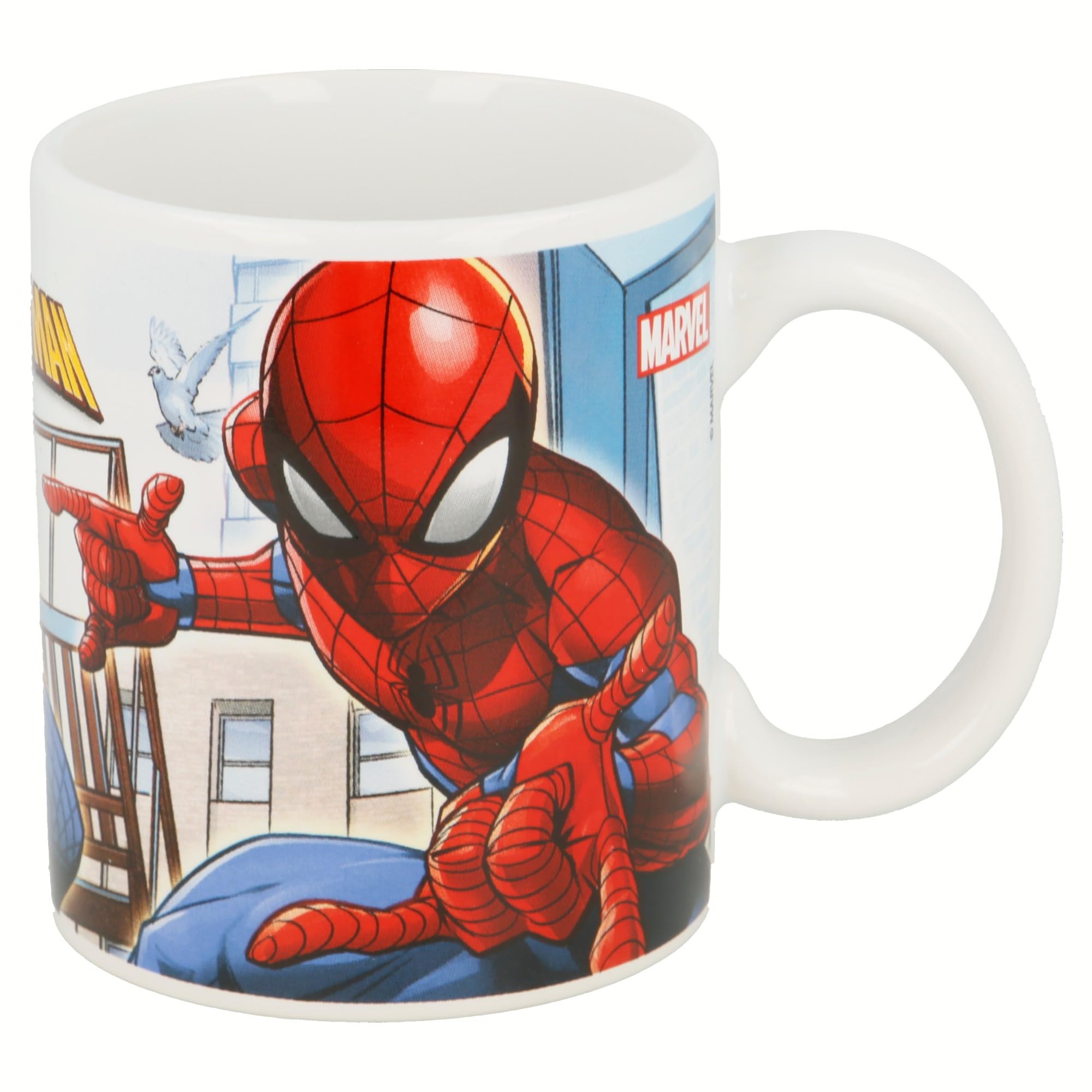 Stor Tasse mug Spiderman Great Power Céramique Rouge Bleu (11.7 x 10 x 8.7 cm) (350 ml