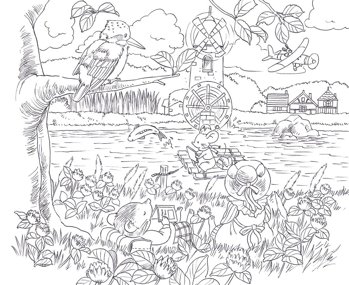 (ダウンロード特典付)野ねずみ ユルリの旅スケッチ ときめく塗り絵シリーズ(TOKIMEKU Coloring Book Series