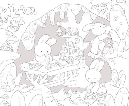 (ダウンロード特典付)うさぎさんのメルヘン空想図鑑 ときめく塗り絵シリーズ(TOKIMEKU Coloring Book Series