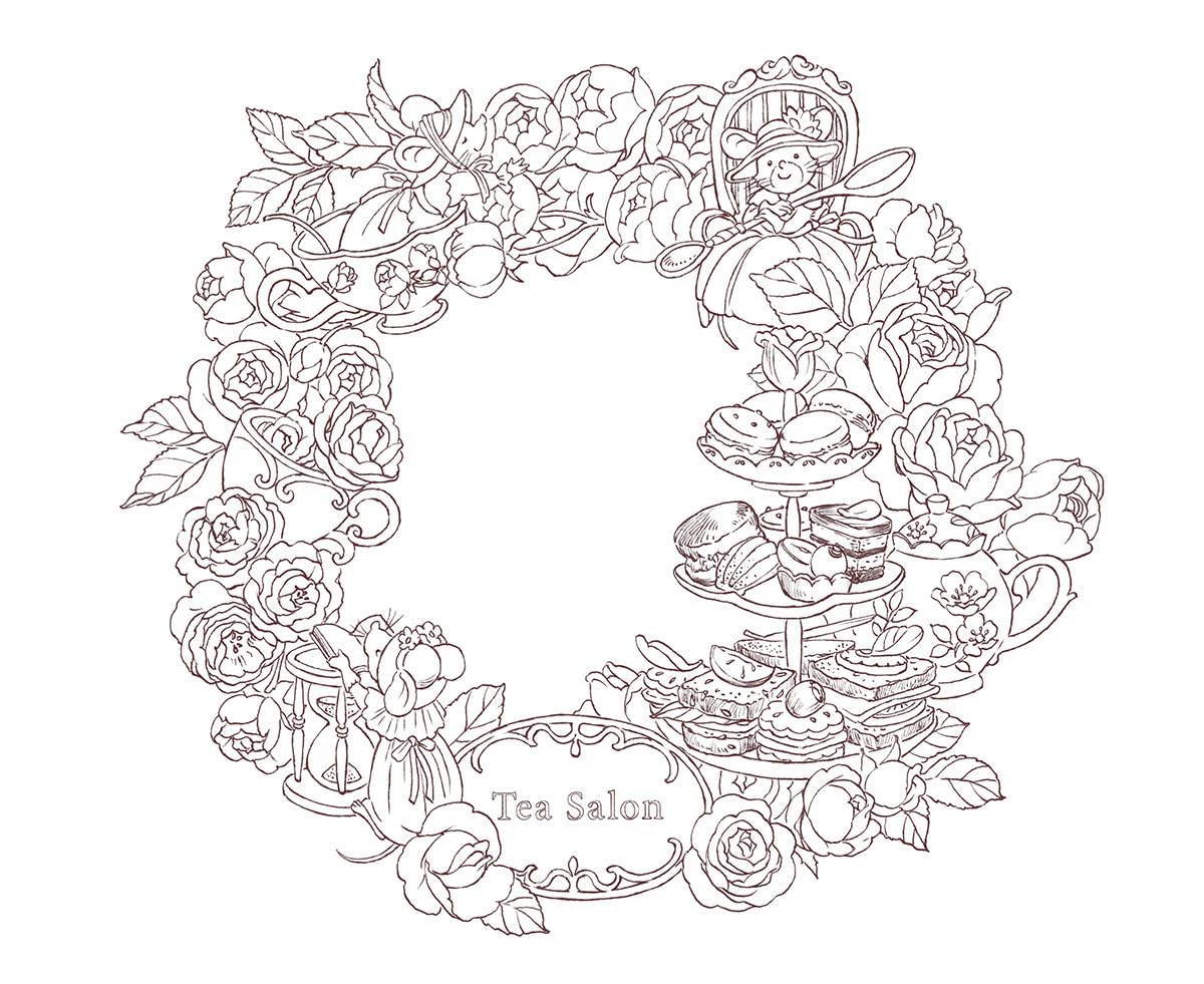 (ダウンロード特典付)こだわり塗り絵シリーズ 季節のリース Seasonal Wreaths of plants and friends(KODAWARI Coloring Book Series