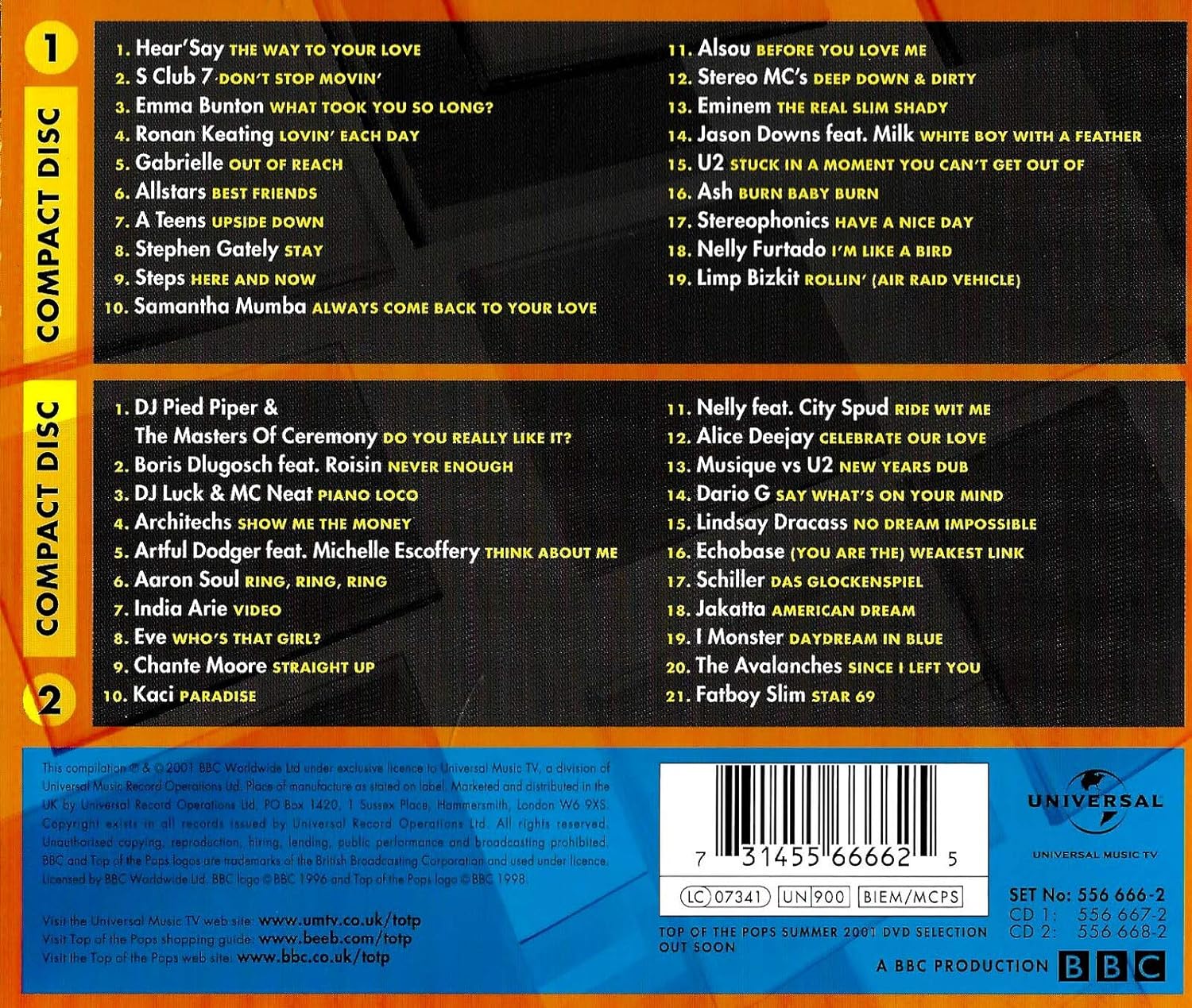 Top of the Pops 2001 Vol.2