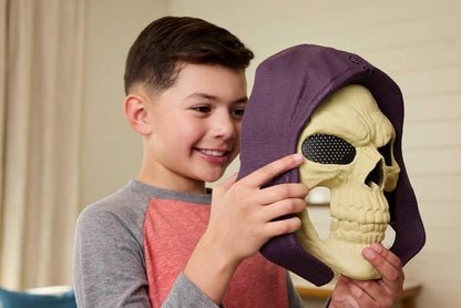 Masters of the Universe Skeletor-Maske, 2026 Film-Aussehen, Dialog, Licht und Sound, Rollenspielkostüm, Kopf, Superbösewicht-Maske, JKJ16