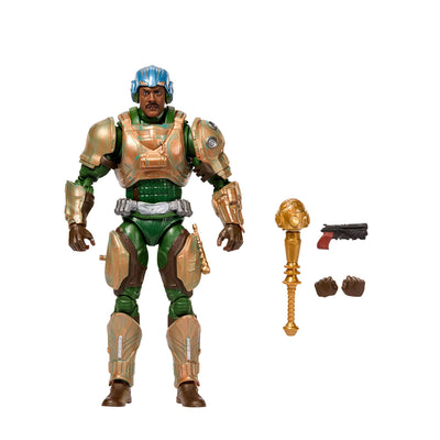 Masters of the Universe Chronicles - Man-at-Arms, action figure Guardia Reale Duncan del film del 2026 in scala 1:12, ispirato a Idris Elba e con design accurato, 6+ anni, JKJ25