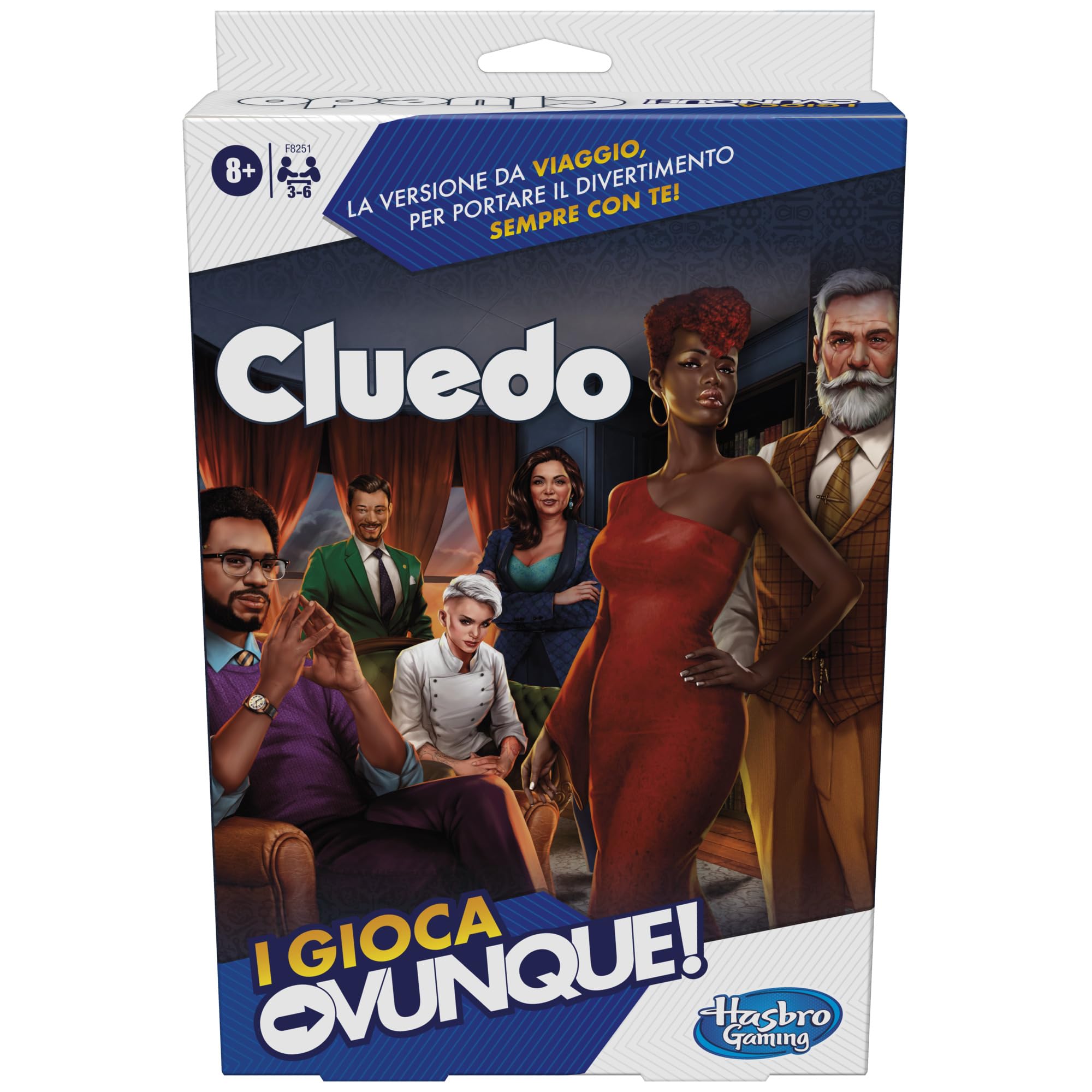 Hasbro Gaming Cluedo I Play Everywhere Portable Game Travel Board Games for Kids and Girls Age 8+ Mystery Toy and Riddles for 3-6 Players