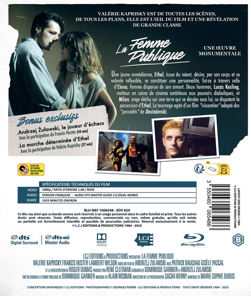 La Femme Publique Version Restauree 40 Eme Anniversaire/Blu-Ray (Region 2)