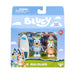 Bluey Figuur 2-pack tapijt eiland. 2 afleveringen thema figuren met bewegende armen en paddleboard accessoires, 2,5-3" (6-7,6 cm) beweegbaar speelgoed voor kinderen. Maak momenten van The Episode Rug