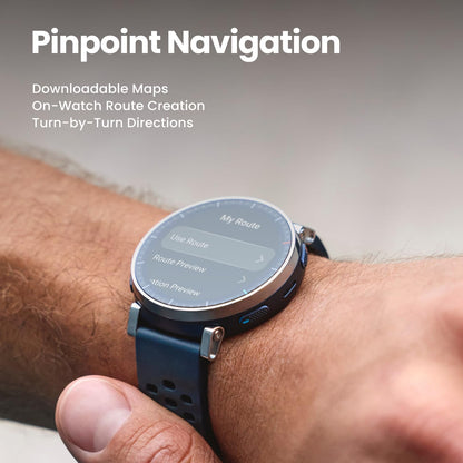 Amazfit Active 3 Premium GPS Running Smart Watch 45mm, 1.32" AMOLED Sapphire Display, 12-Day Battery, 4GB, NFC, Offline Maps, 170+ Workouts, 5 ATM, Heart Rate & Fitness Tracker for Android & iPhone