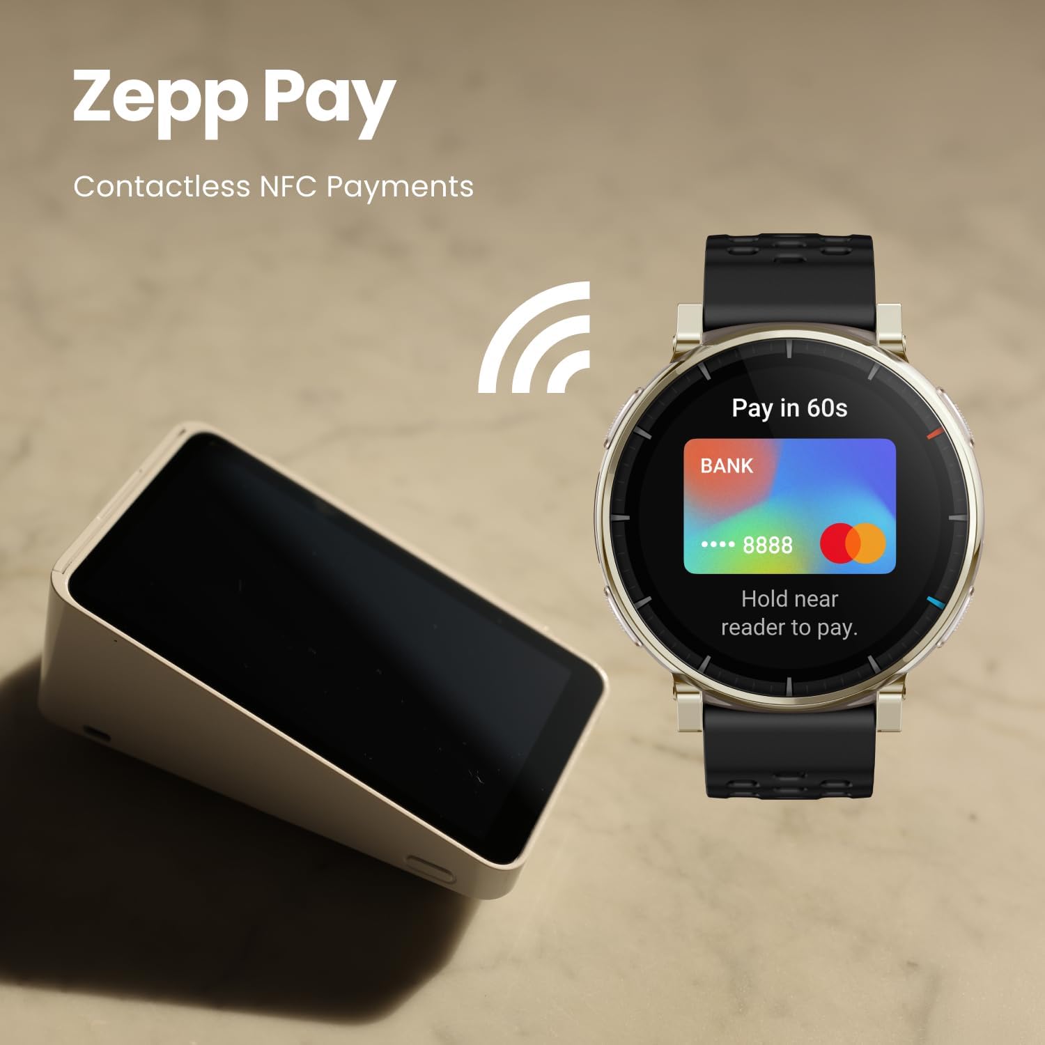 Amazfit Active 3 Premium GPS Running Smart Watch 45mm, 1.32" AMOLED Sapphire Display, 12-Day Battery, 4GB, NFC, Offline Maps, 170+ Workouts, 5 ATM, Heart Rate & Fitness Tracker for Android & iPhone