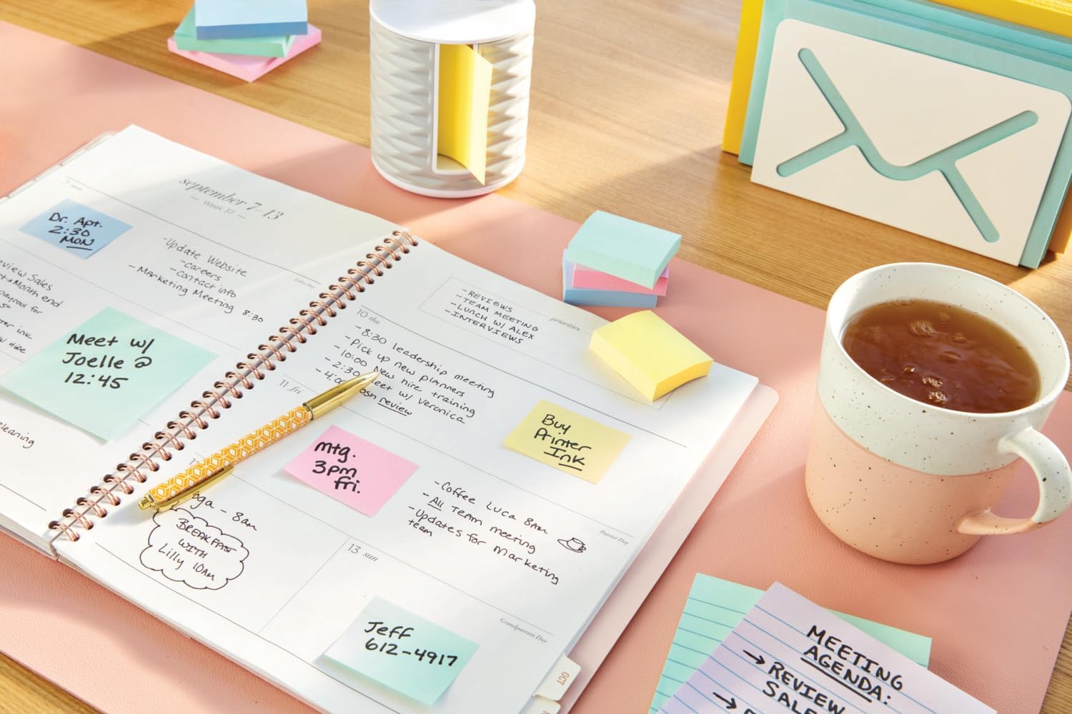 Post-it Foglietti Confezione da 18 blocchetti + 6 GRATIS, 100 Fogli per blocco, 76 mm x 76 mm, Colori Assortiti - Foglietti Adesivi Fogli Adesivi per Appunti, Elenchi & Promemoria