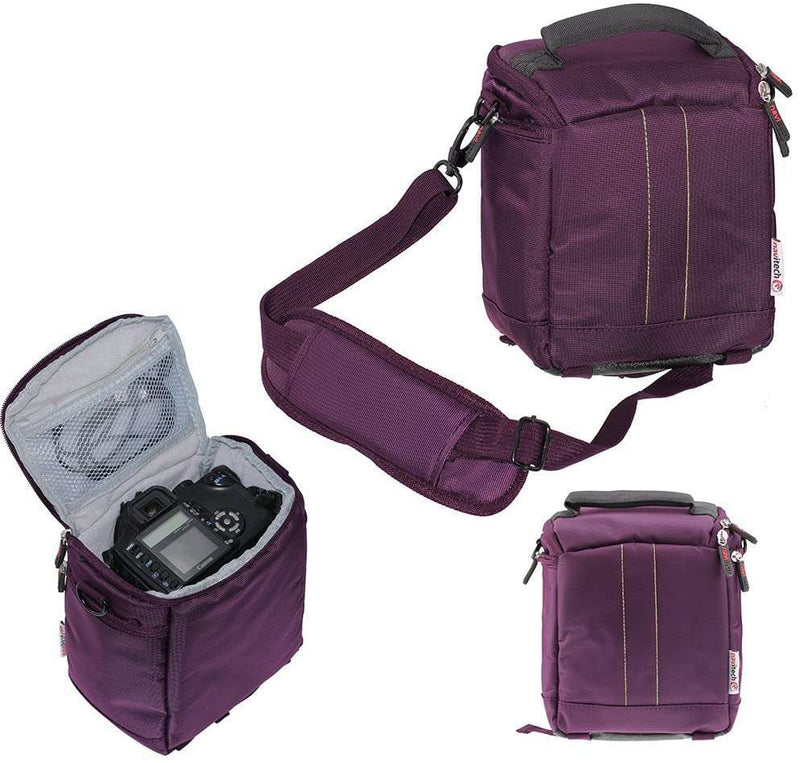Navitech Purple Camera Bag For Canon EOS R6 Mark II Mirrorless Camera