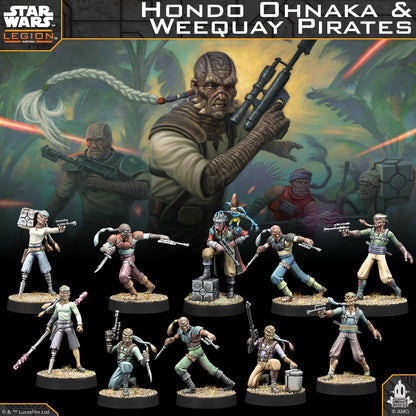 Asmodee | Star Wars: Legion – Hondo Ohnaka & Weequay Pirates | Miniatures Game | Ages 14+ | 2 Players | 90 Minutes Playing Time