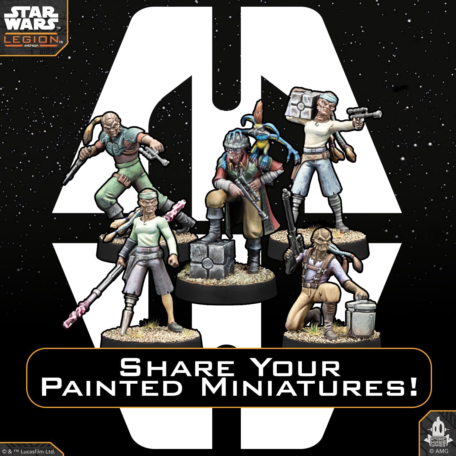 Asmodee | Star Wars: Legion – Hondo Ohnaka & Weequay Pirates | Miniatures Game | Ages 14+ | 2 Players | 90 Minutes Playing Time