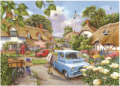The House of Puzzles - Morning Fresh Jigsaw - Big 500 Piece Jigsaws For Adults, Extra Large Pieces, Artist Illustrated, Scenic Landscape, Deluxe Puzzle Gifts