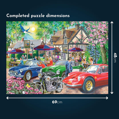 The House of Puzzles - Puss 'N' Boots Jigsaw - Big 500 Piece Jigsaws For Adults, Extra Large Pieces, Artist Illustrated, Scenic Landscape, Deluxe Puzzle Gifts