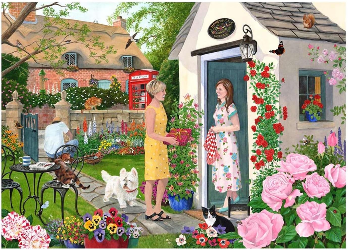 The House of Puzzles - Just To Say Jigsaw - Big 500 Piece Jigsaws For Adults, Extra Large Pieces, Artist Illustrated, Scenic Landscape, Deluxe Puzzle Gifts