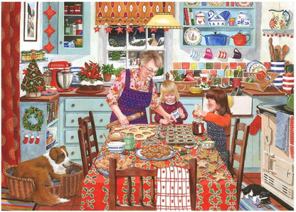 The House of Puzzles - Festive Fancies Jigsaw - Big 500 Piece Jigsaws For Adults, Extra Large Pieces, Artist Illustrated, Scenic Landscape, Deluxe Puzzle Gifts