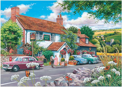 The House of Puzzles Tales From The Tavern Jigsaw Set - 4 x 500 Piece Jigsaws For Adults, Multi Puzzle Pack, Artist Illustrated, Deluxe Puzzle Gifts, Sustainably Made