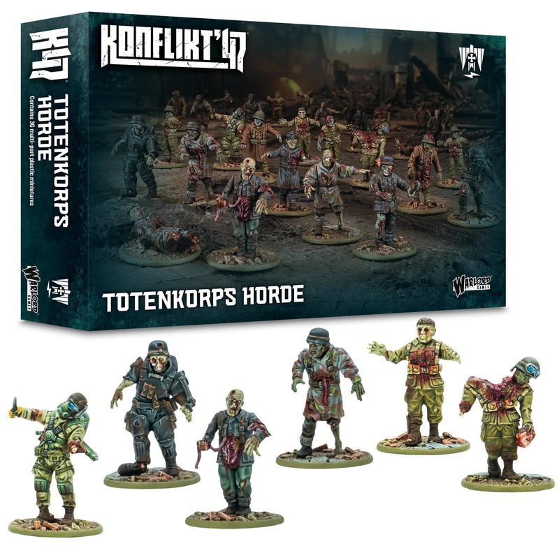 Warlord Games Totenkorps Horde - Axis Plastic Miniatures for Konflikt 47 Highly Detailed 28mm Scale Miniatures