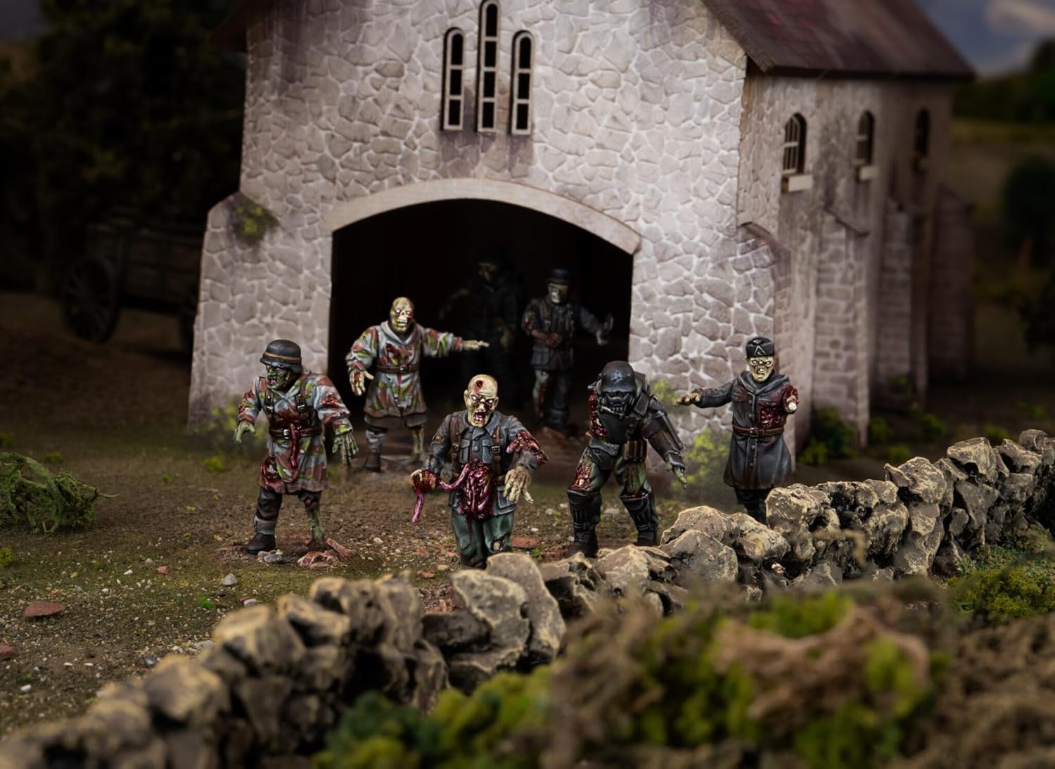 Warlord Games Totenkorps Horde - Axis Plastic Miniatures for Konflikt 47 Highly Detailed 28mm Scale Miniatures