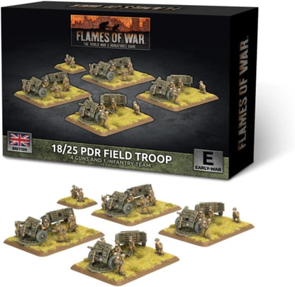 Flames of War: BBX86 18/25pdr Gun Battery (x4 guns