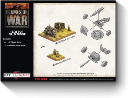 Flames of War: BBX86 18/25pdr Gun Battery (x4 guns