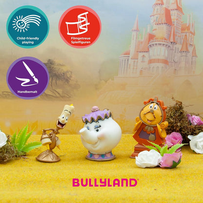 Bullyland 13191 Lumiere Toy Figure, Approx. 6.5 cm Tall, Detailed as a Small Gift for Children from 3 Years