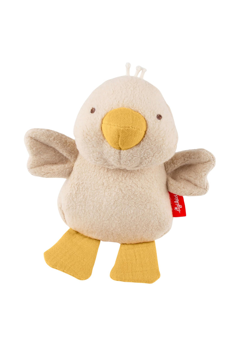 sigikid Greifling Ente, sigibaby - Babyspielzeug zum Greifen, Entdecken und Spielen mit Rassel Geschenk für Babys ab Geburt