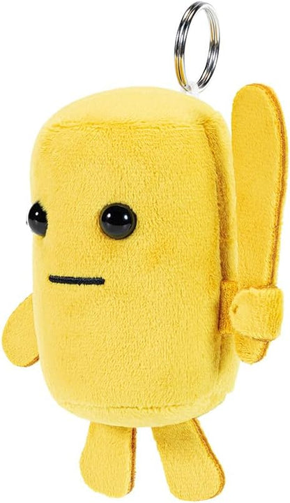 Trudi Tung Keyring | Funny Plush Toy, Gift for Adults and Children | H 10 cm Size XXS | Italian Brain Red | Model 67815