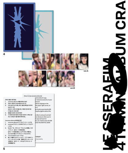 Le sserafim - 4th mini album [crazy] (weverse albums ver.) (Digital Only: DC)
