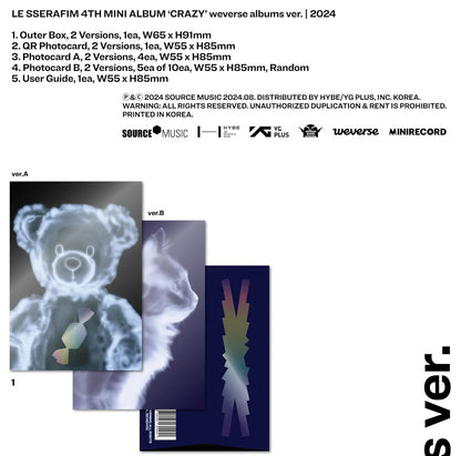 Le sserafim - 4th mini album [crazy] (weverse albums ver.) (Digital Only: DC)