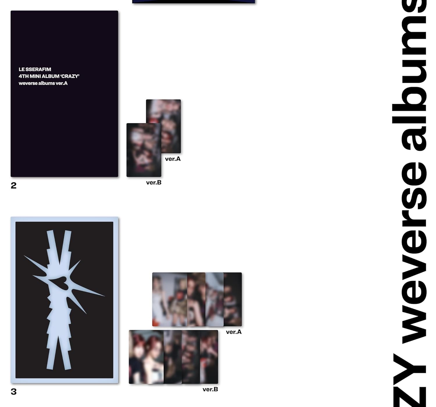 Le sserafim - 4th mini album [crazy] (weverse albums ver.) (Digital Only: DC)