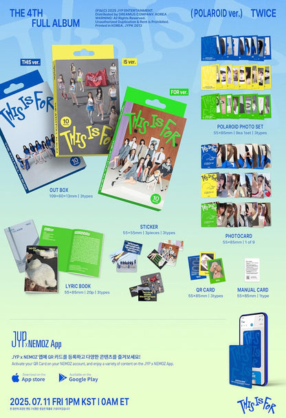 【ランダム】TWICE THIS IS FOR (POLAROID ver.