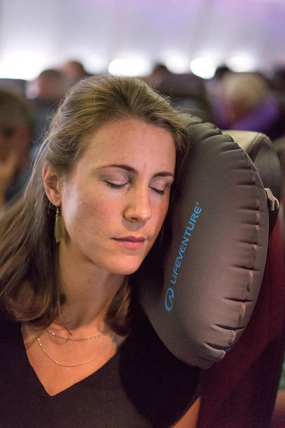 Lifeventure Ultralight Inflatable Pillow Compact, Inflatable, Comfortable, Ergonomic Camping Pillow for Neck and Lumbar Support Ideal for Travel and Camping