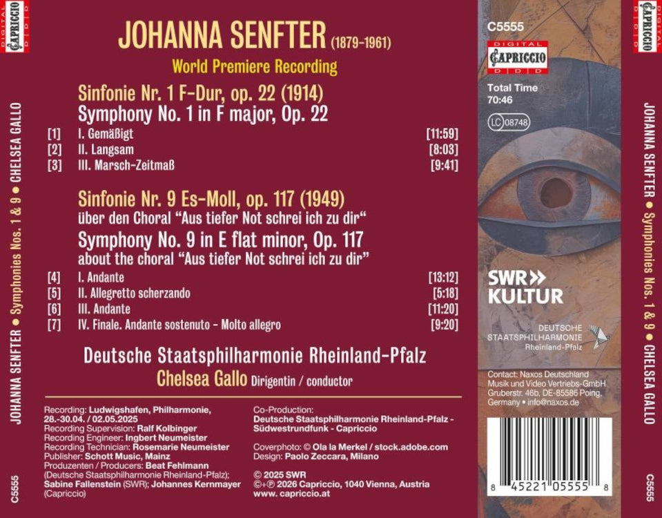 Johanna Senfter: Symphonies Nos. 1 & 9