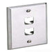 Placca Per 2 Minicom Inox