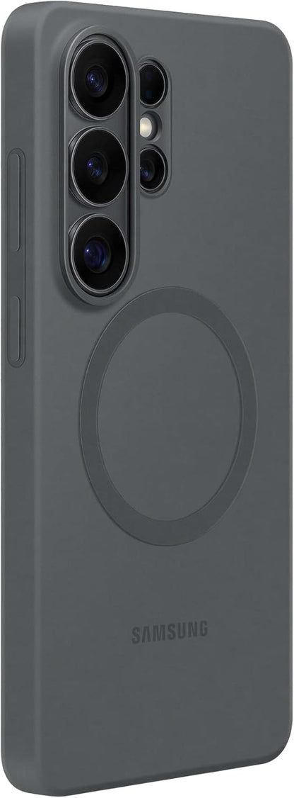 Samsung Silicone Magnet Case cover magnetica in silicone con tecnologia Magnetic Power Profile Galaxy S26 Ultra, Black