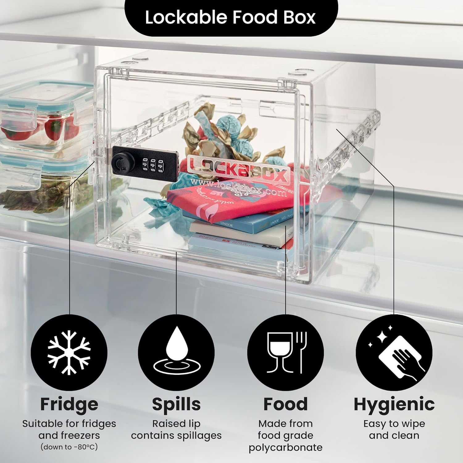 Lockabox One Storage Box 10L Crystal