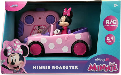 Jada - Disney Minnie RC Roadster 1:32 - Minnie Mouse Radio Controlled Car with Remote Control, Official Disney Design, 9336833314R00, +3 Years