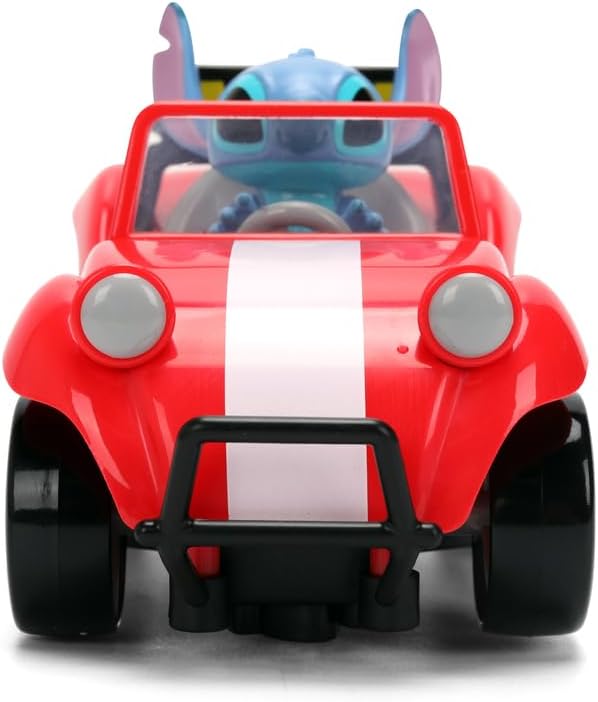 Jada Toys Disney Stitch RC Stitch Buggy (14 cm) - Remote Controlled Car with 2.4 GHz, 1 Channel Control, Toy for Fans and Children from 2 Years, Includes Remote Control