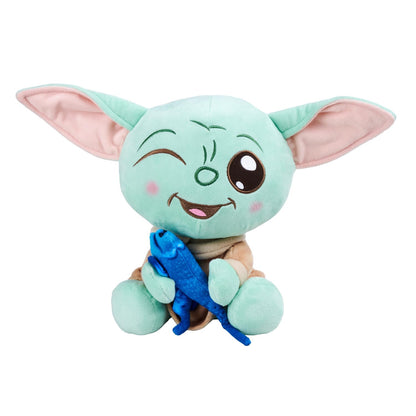 Simba official Disney The Mandalorian Movie Grogu with Lizard, 25cm plush soft toy fan favourite