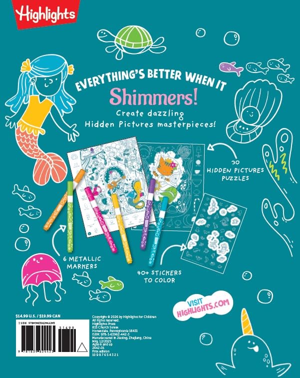 Magical Mermaids Hidden Pictures (Highlights Hidden Pic Coloring