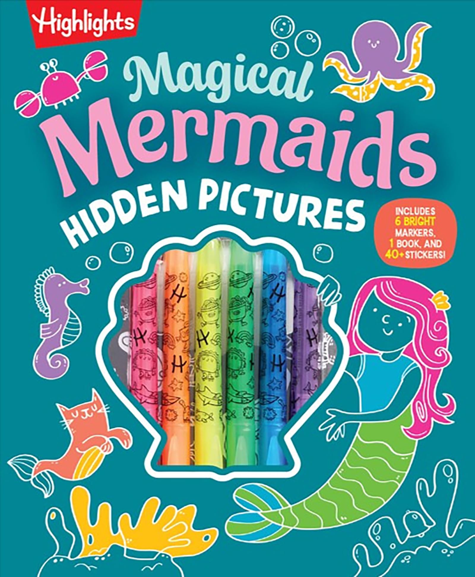 Magical Mermaids Hidden Pictures (Highlights Hidden Pic Coloring