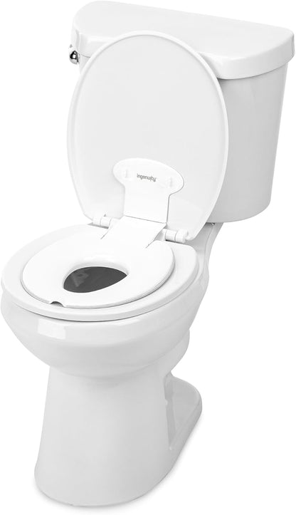 Ingenuity, Flip & Sit Potty, Asiento Semipermanente, Fácil Instalación, Para Mayores de 18 Meses