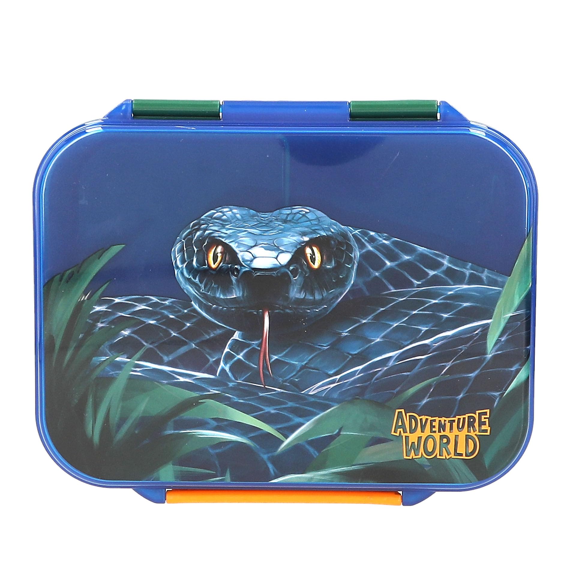 Dino World - Adventure World Lunchbox Snake - Blue-Green